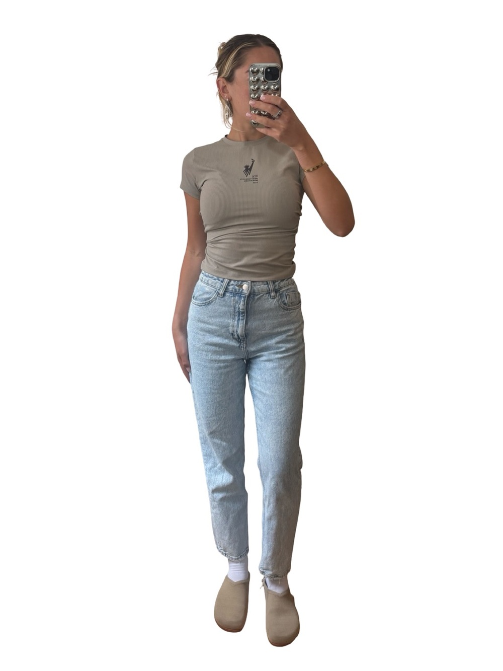 Zara Light Wash Boyfriend Jeans Relaxed Fit Soft Denim